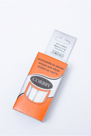 Lacci piatti bianchi Corbby 2