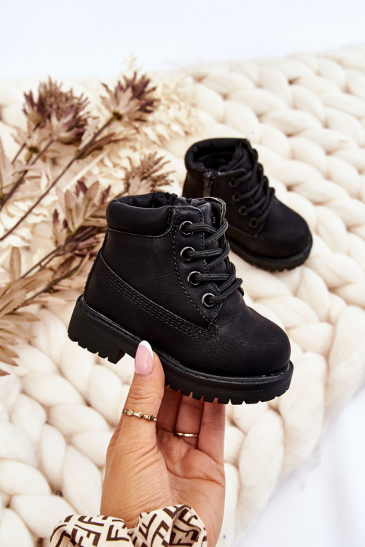 Stivali neri riscaldati per bambini Boots Dexter Stivali neri riscaldati per bambini Boots Dexter