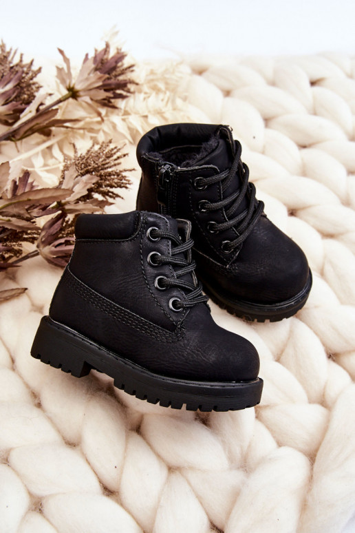 Stivali neri riscaldati per bambini Boots Dexter