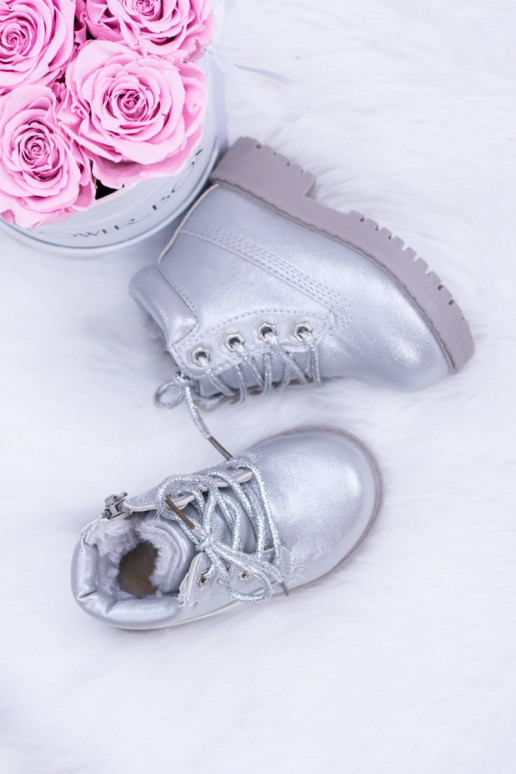 Stivali argentati riscaldati per bambini Dexter Stivali argentati riscaldati per bambini Dexter