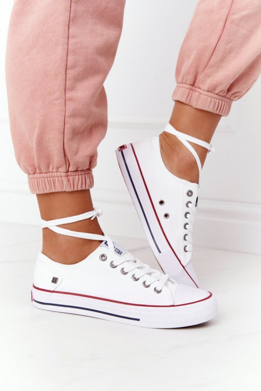 Scarpe basse modello classico Big Star DD274336 colore bianco Scarpe basse modello classico Big Star DD274336 colore bianco