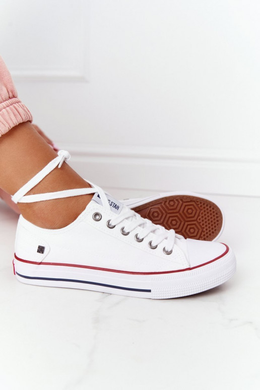 Scarpe basse modello classico Big Star DD274336 colore bianco Scarpe basse modello classico Big Star DD274336 colore bianco