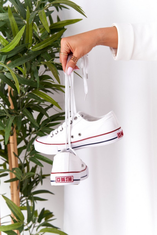 Scarpe basse modello classico Big Star DD274336 colore bianco Scarpe basse modello classico Big Star DD274336 colore bianco