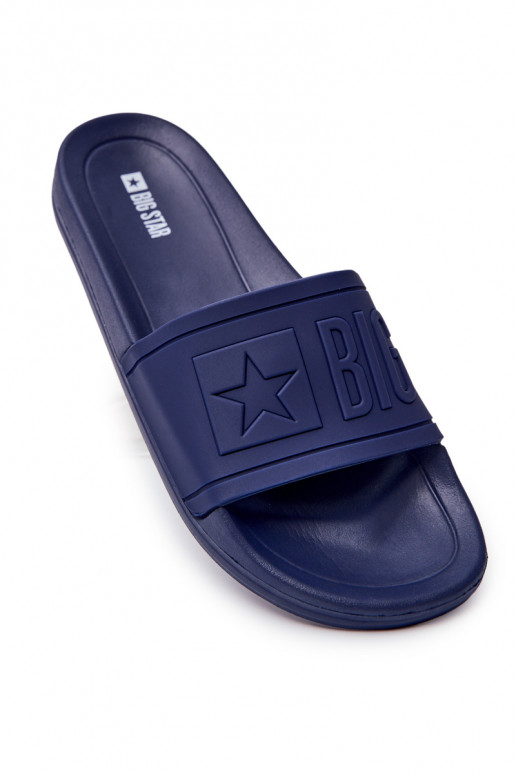 Ciabatte da uomo Big Star Rubber colore blu scuro DD174688 Ciabatte da uomo Big Star Rubber colore blu scuro DD174688