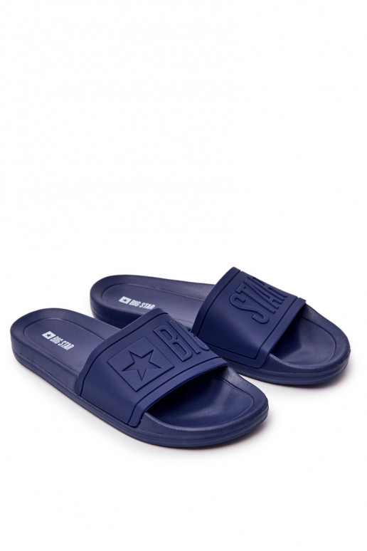 Ciabatte da uomo Big Star Rubber colore blu scuro DD174688