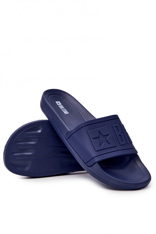 Ciabatte da uomo Big Star Rubber colore blu scuro DD174688