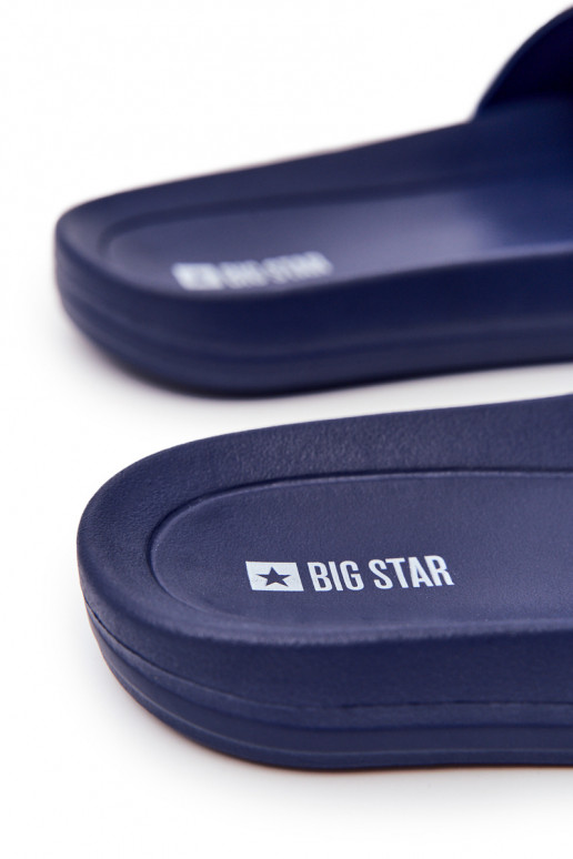 Ciabatte da uomo Big Star Rubber colore blu scuro DD174688 Ciabatte da uomo Big Star Rubber colore blu scuro DD174688