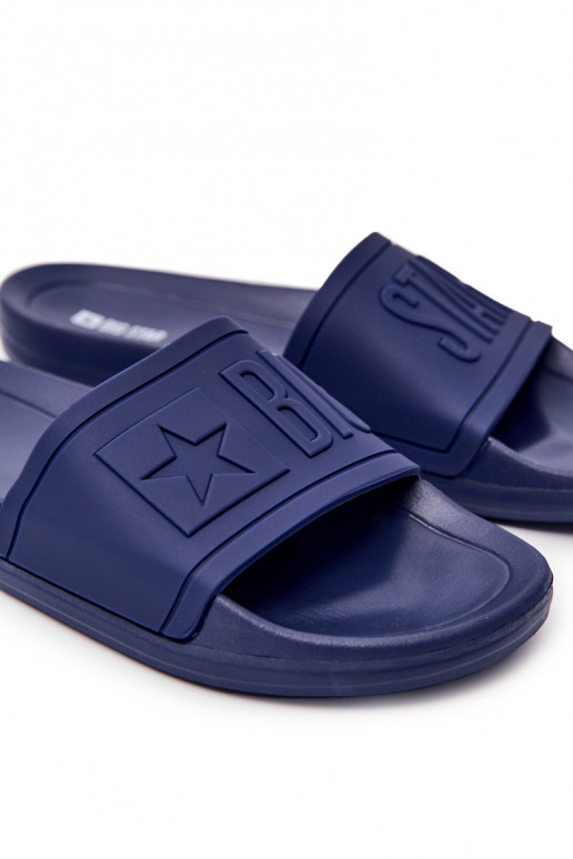 Ciabatte da uomo Big Star Rubber colore blu scuro DD174688