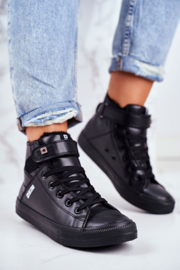 Scarpe tempo libero riscaldate in pelle BIG STAR V274542FIN colore nero