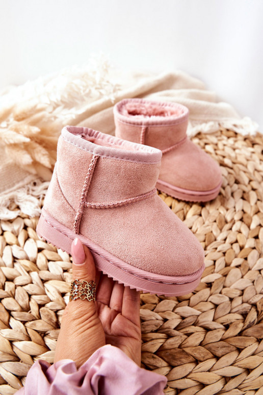 Caldi stivali invernali per bambini nel colore rosa Gooby
