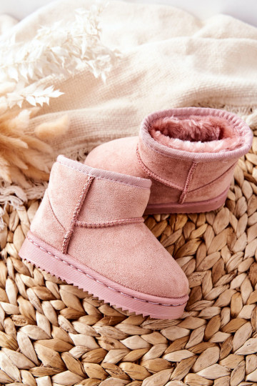 Caldi stivali invernali per bambini nel colore rosa Gooby 2