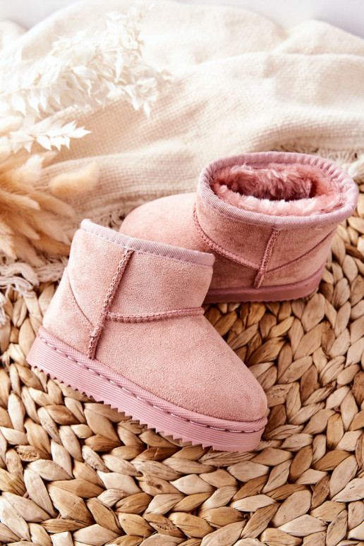 Caldi stivali invernali per bambini nel colore rosa Gooby