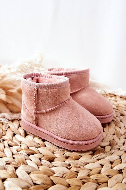 Caldi stivali invernali per bambini nel colore rosa Gooby