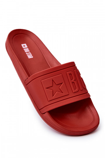 Ciabatte da uomo Big Star Rubber colore rosso DD174689