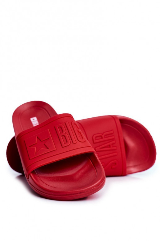 Ciabatte da uomo Big Star Rubber colore rosso DD174689