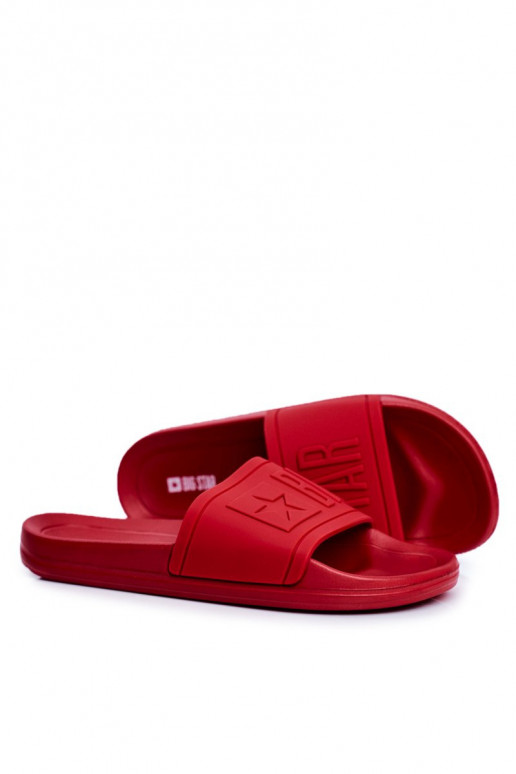 Ciabatte da uomo Big Star Rubber colore rosso DD174689