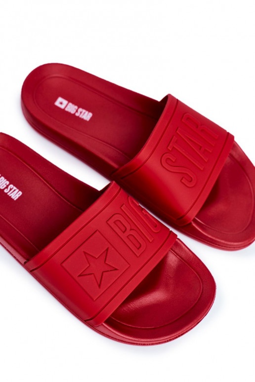 Ciabatte da uomo Big Star Rubber colore rosso DD174689