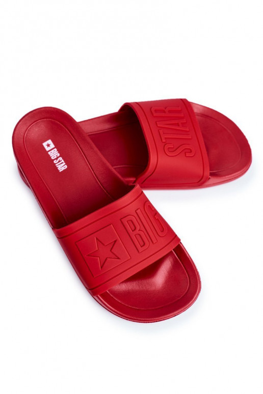 Ciabatte da uomo Big Star Rubber colore rosso DD174689