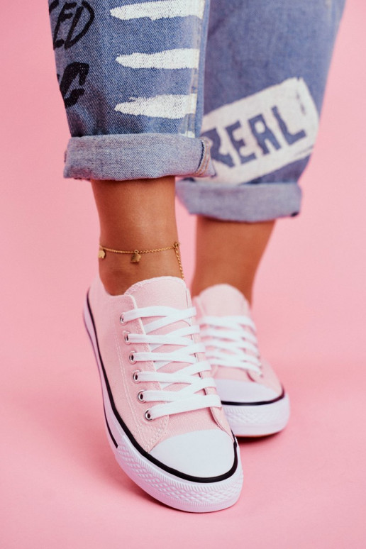 Scarpe casual modello classico in colore rosa