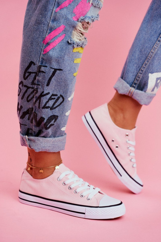 Scarpe casual modello classico in colore rosa