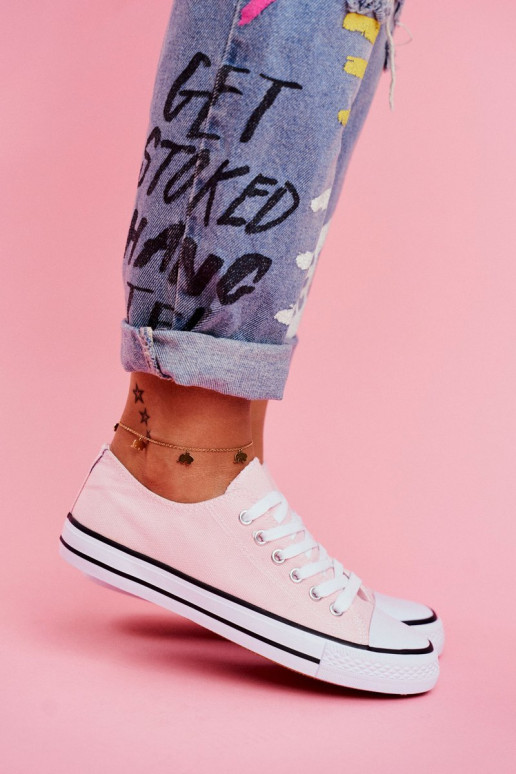 Scarpe casual modello classico in colore rosa
