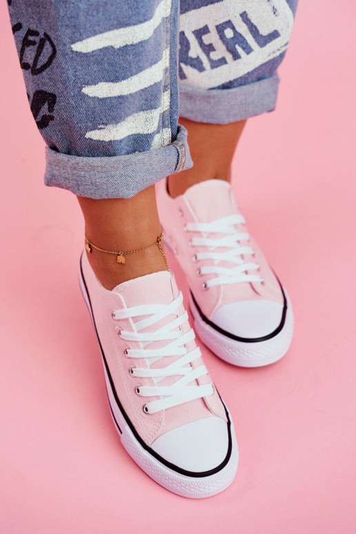 Scarpe casual modello classico in colore rosa