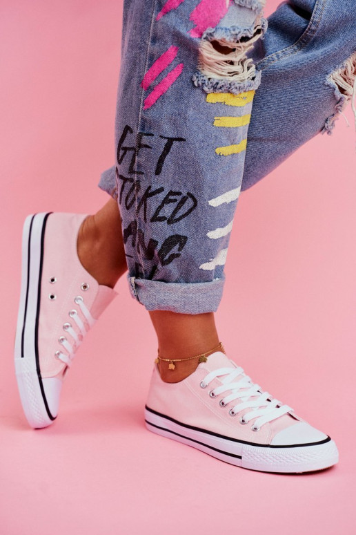 Scarpe casual modello classico in colore rosa