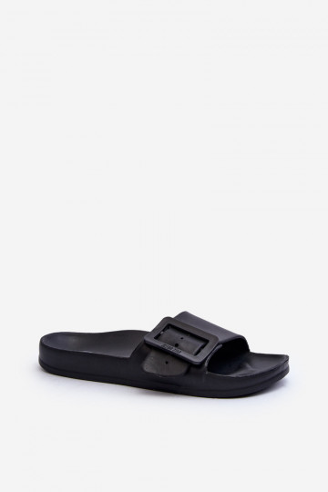 Ciabatte da donna Big Star con fibbie colore nero FF274A389 2