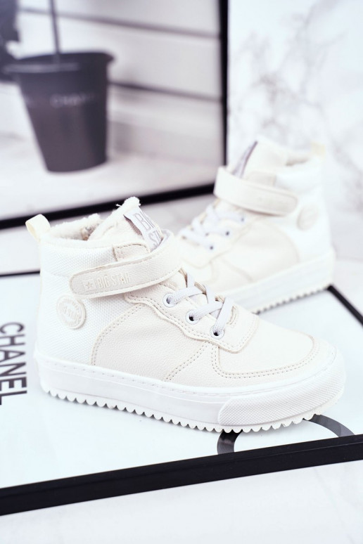 Scarpe stile sportivo riscaldate per bambini Big Star GG374041 colore bianco