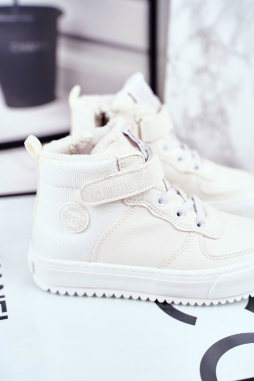 Scarpe stile sportivo riscaldate per bambini Big Star GG374041 colore bianco