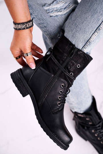 Stivali massicci alla moda in colore nero Perfecto 2