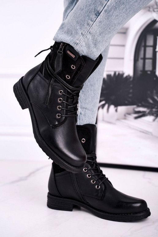Stivali massicci alla moda in colore nero Perfecto