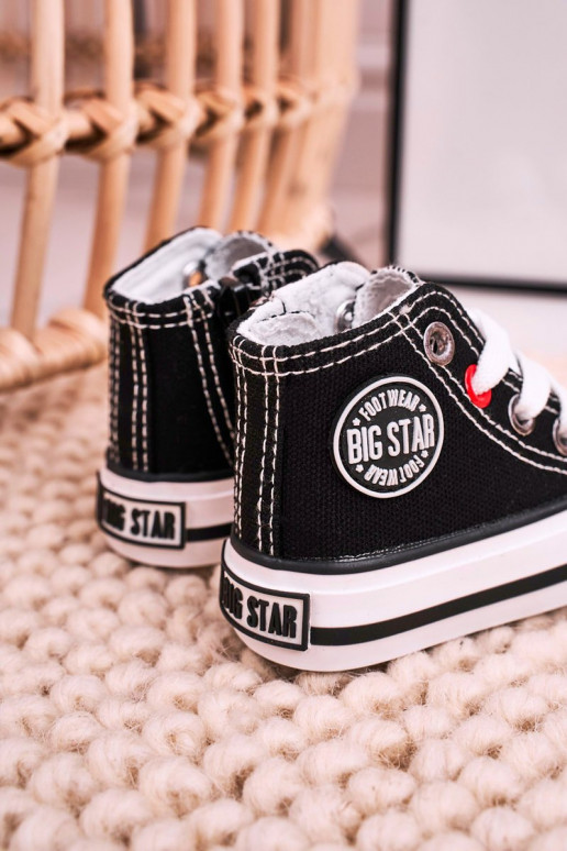Scarpe per il tempo libero da bambino con suola con cerniere BIG STAR HH374188 colore nero