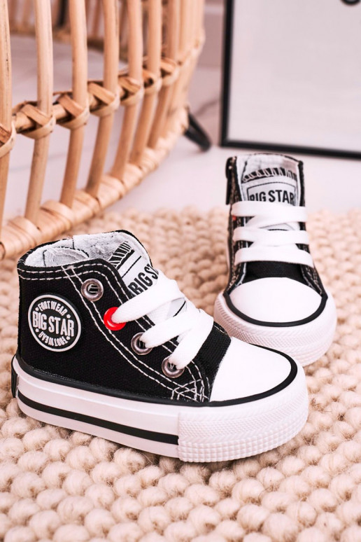 Scarpe per il tempo libero da bambino con suola con cerniere BIG STAR HH374188 colore nero