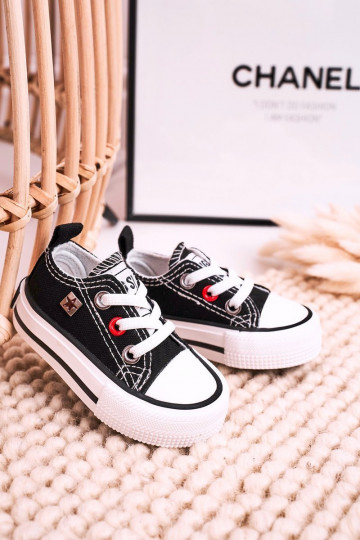 Sneakers da bambino modello classico con suola piatta BIG STAR HH374194 colore nero 2