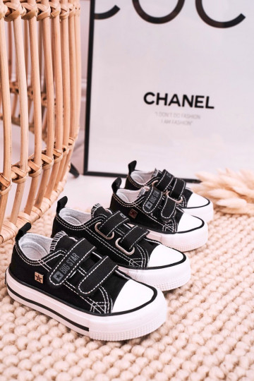 Scarpe per il tempo libero da bambino con chiusure adesive BIG STAR HH374200 colore nero 2