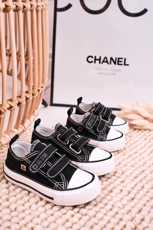 Scarpe per il tempo libero da bambino con chiusure adesive BIG STAR HH374200 colore nero Scarpe per il tempo libero da bambino con chiusure adesive BIG STAR HH374200 colore nero