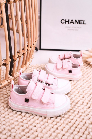Scarpe per il tempo libero da bambino con chiusure adesive BIG STAR HH374203 colore rosa