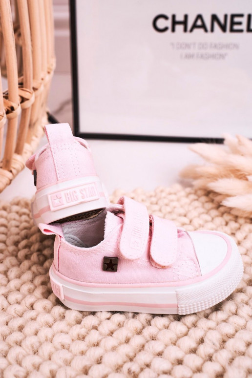 Scarpe per il tempo libero da bambino con chiusure adesive BIG STAR HH374203 colore rosa
