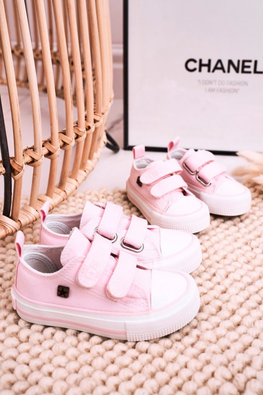 Scarpe per il tempo libero da bambino con chiusure adesive BIG STAR HH374203 colore rosa