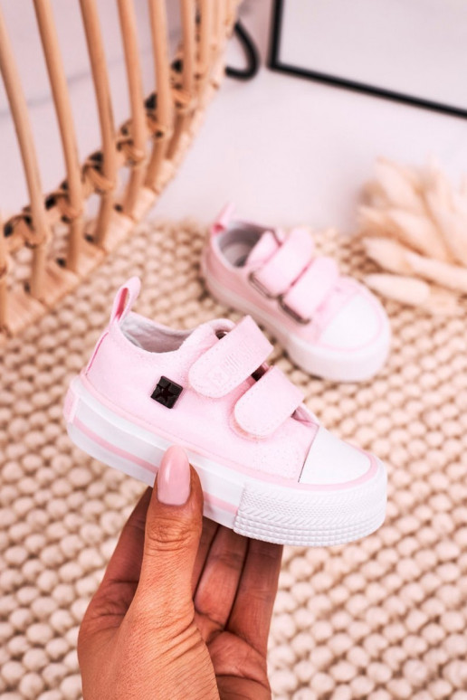 Scarpe per il tempo libero da bambino con chiusure adesive BIG STAR HH374203 colore rosa