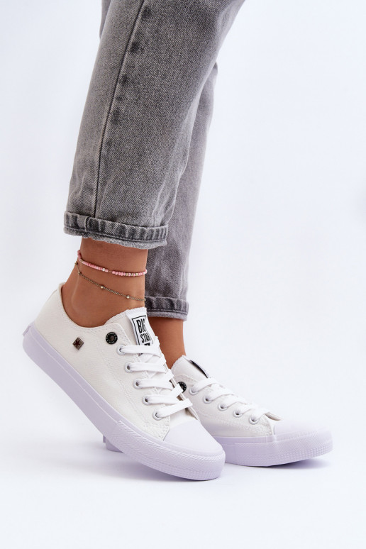 Sneakers modello classico con suola piatta BIG STAR AA274010 colore bianco