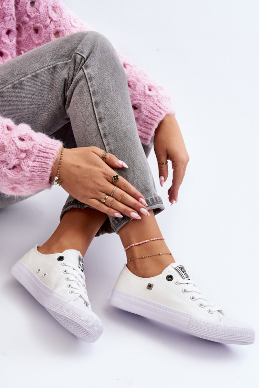 Sneakers modello classico con suola piatta BIG STAR AA274010 colore bianco