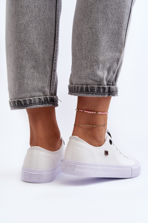 Sneakers modello classico con suola piatta BIG STAR AA274010 colore bianco