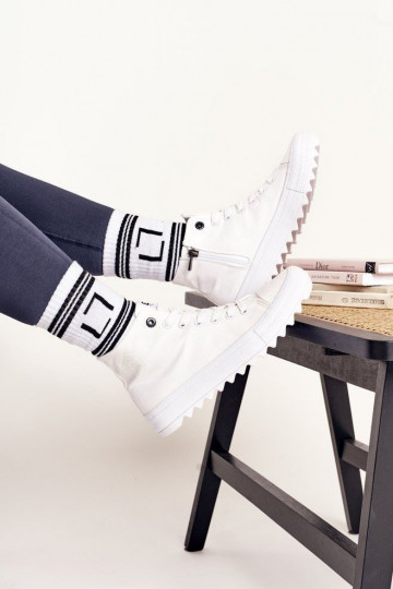 scarpe per il tempo libero con suola a pianta larga BIG STAR FF274241 colore bianco