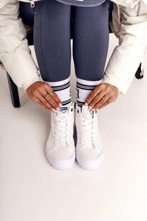 scarpe per il tempo libero con suola a pianta larga BIG STAR FF274241 colore bianco scarpe per il tempo libero con suola a pianta larga BIG STAR FF274241 colore bianco