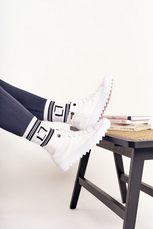 scarpe per il tempo libero con suola a pianta larga BIG STAR FF274241 colore bianco scarpe per il tempo libero con suola a pianta larga BIG STAR FF274241 colore bianco