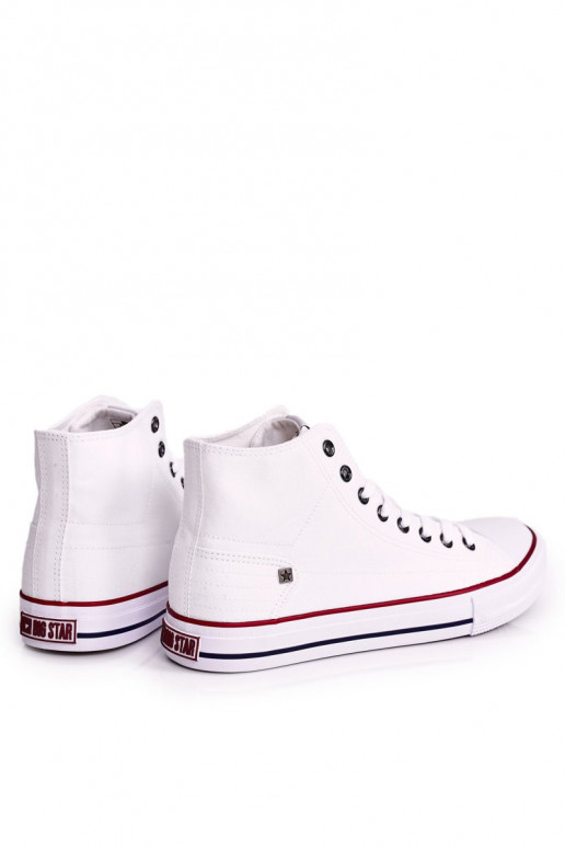 Scarpe da uomo per il tempo libero modello classico con suola BIG STAR DD174251 colore bianco