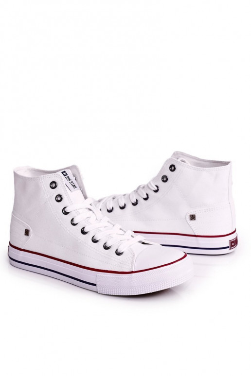 Scarpe da uomo per il tempo libero modello classico con suola BIG STAR DD174251 colore bianco