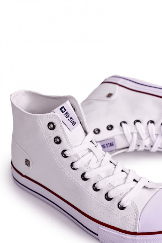 Scarpe da uomo per il tempo libero modello classico con suola BIG STAR DD174251 colore bianco